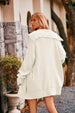 Collared Neck Button-Up Cardigan with Pockets Trendsi