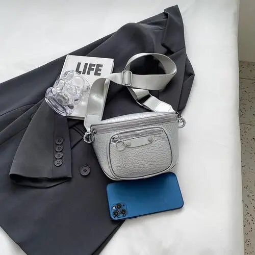 Texture PU Leather Crossbody Bag Trendsi