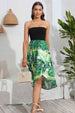 Printed Strapless Dress -BazaarBey - www.shopbazaarbey.com