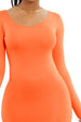 Round Neck Long Sleeve Maxi Wrap Dress -BazaarBey - www.shopbazaarbey.com