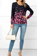  Floral Button Front Round Neck Cardigan Trendsi