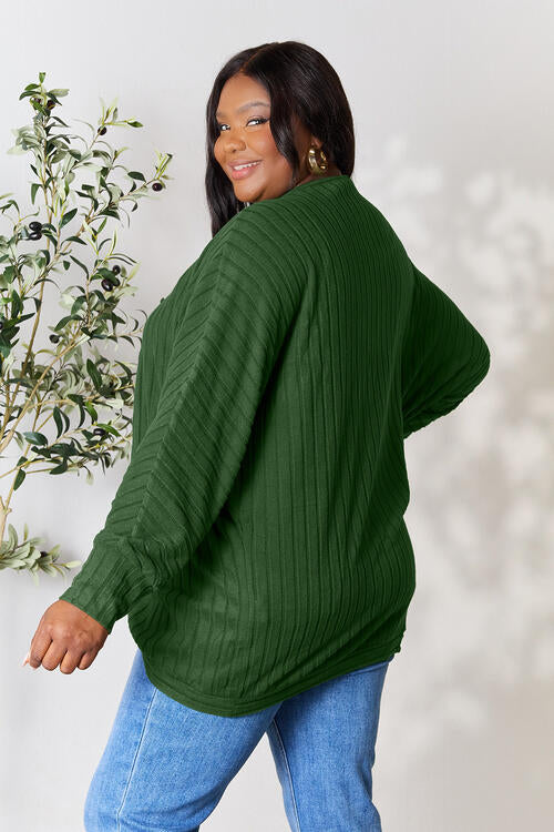   Ribbed Cocoon Cardigan Bazaarbey