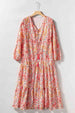 Paisley V-Neck Tied Dress -BazaarBey - www.shopbazaarbey.com