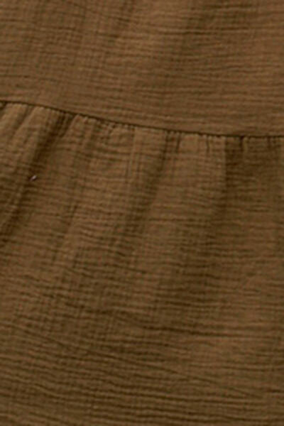 Ruffle Hem Balloon Sleeve Mini Dress -BazaarBey - www.shopbazaarbey.com
