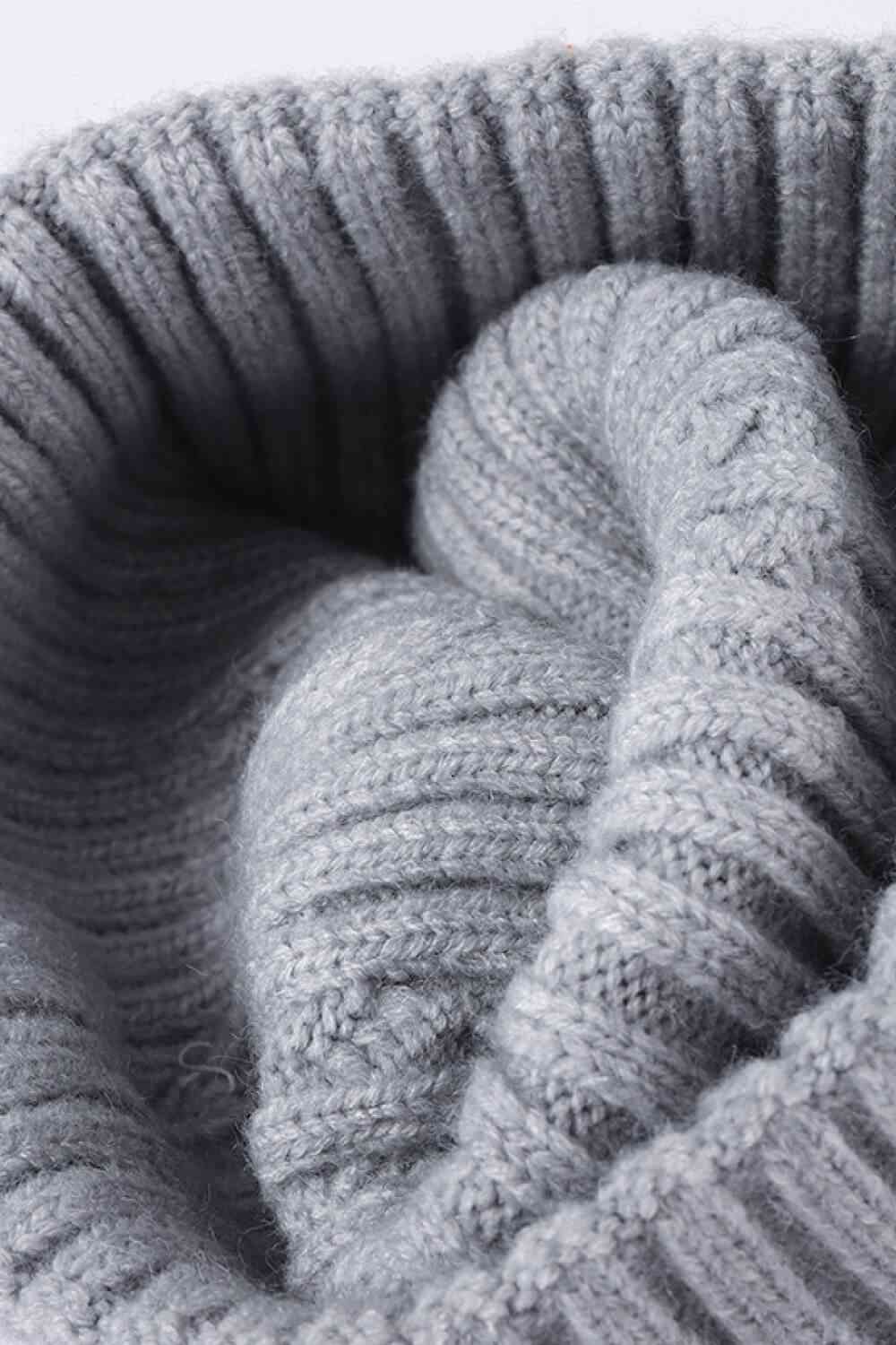 Cable-Knit Cuff Beanie Trendsi