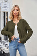Button Down Exposed Seam Cardigan Trendsi