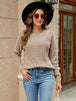 BazaarBey Round Neck Raglan Sleeve Sweater Bazaarbey