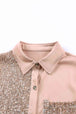Sequin Button Front High-Low Shirt Dress -BazaarBey - www.shopbazaarbey.com