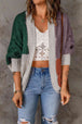 Woven Right  Cable-Knit Batwing Sleeve Cardigan Bazaarbey
