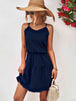 Frill Trim Spaghetti Strap Mini Dress -BazaarBey - www.shopbazaarbey.com