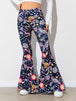 Floral High Waist Flare Leg Pants Bazaarbey