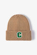 Letter C Patch Cuffed Beanie Trendsi