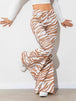 Floral High Waist Flare Leg Pants Bazaarbey
