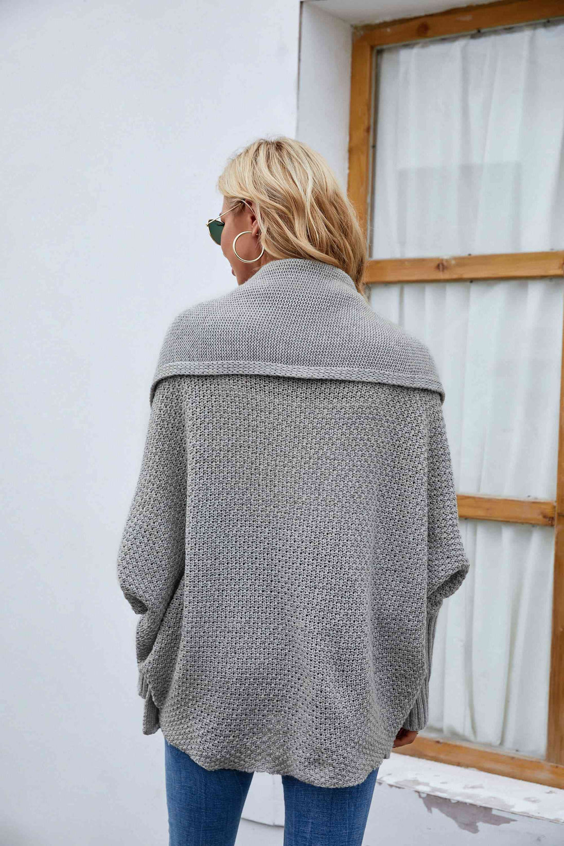 Open Front Long Sleeve Cardigan Bazaarbey