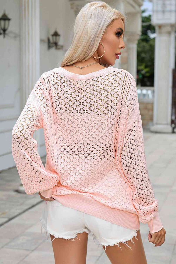  V-Neck Sweater Trendsi