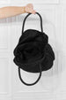  Beach Date Straw Rattan Handbag in Black Bazaarbey