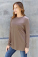  Full Size Round Neck Long Sleeve Top Trendsi