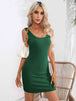 Scoop Neck Sleeveless Bodycon Dress Bazaarbey