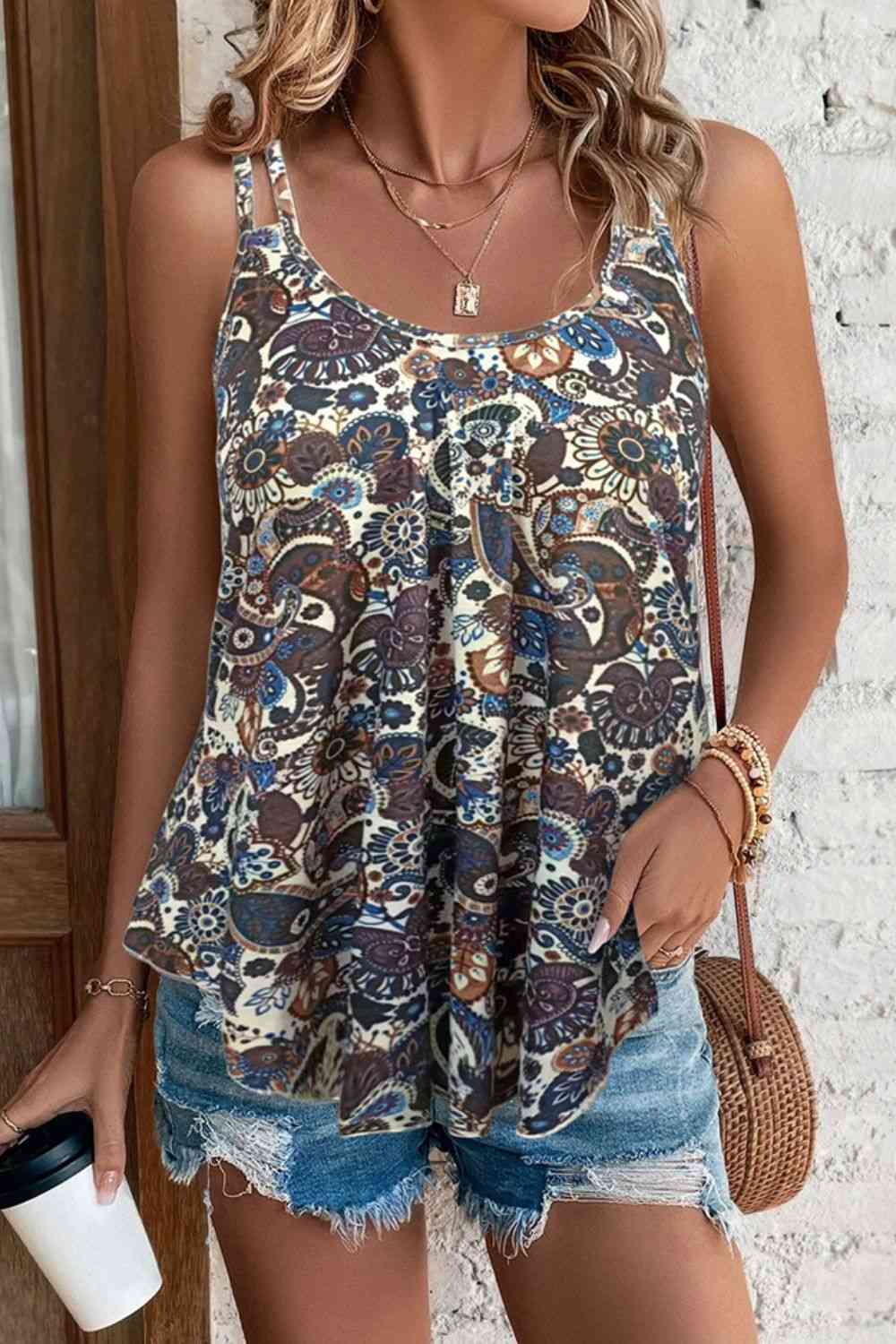 Scoop Neck Double-Strap Cami Bazaarbey