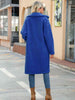 Collared Neck Button Down Coat Trendsi