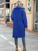 Collared Neck Button Down Coat Trendsi