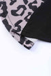 Leopard Color Block Split Dress -BazaarBey - www.shopbazaarbey.com