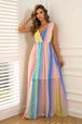 Surplice Neck Sleeveless Maxi Dress Bazaarbey