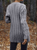 Cable-Knit Button Down Cardigan Bazaarbey