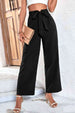 Belted High-Rise Wide Leg Pants Bazaarbey