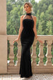 Lace Detail Sleeveless Maxi Dress Bazaarbey