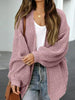 Drop Shoulder Balloon Sleeve Cardigan Bazaarbey