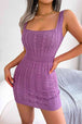 Cable-Knit Sleeveless Mini Dress Bazaarbey