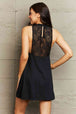 Spliced Lace Round Neck Sleeveless Dress -BazaarBey - www.shopbazaarbey.com