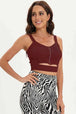 Zip-Up Cutout Sleeveless Knit Top Trendsi