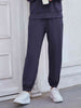 Elastic Waist Joggers with Pockets Bazaarbey