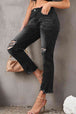 Stylish Distressed Cropped Jeans Bazaarbey