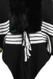 Striped Fringe Detail Long Sleeve Poncho Bazaarbey