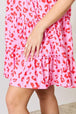  Short Flounce Sleeve Tiered Dress -BazaarBey - www.shopbazaarbey.com