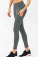 Full Size Slim Fit High Waist Long Sports Pants with Pockets Bazaarbey