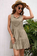 Tassel Tie Lace Trim Sleeveless Dress -BazaarBey - www.shopbazaarbey.com