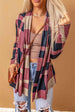 Plaid Open Front Cardigan Trendsi