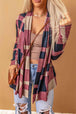 Plaid Open Front Cardigan Trendsi