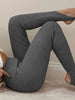 Ribbed Mid Waist Leggings Bazaarbey