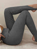 Ribbed Mid Waist Leggings Bazaarbey