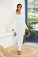 Round Neck Long Sleeve Maxi Wrap Dress -BazaarBey - www.shopbazaarbey.com