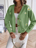 Floral Button Up Cardigan Trendsi