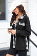 Plaid Button Down Collared Jacket Trendsi