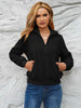 Zip Up Collared Neck Long Sleeve Jacket Trendsi
