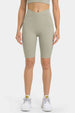 High Waist Biker Shorts with Pockets Trendsi