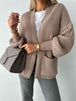 Open Front Dropped Shoulder Cardigan Bazaarbey